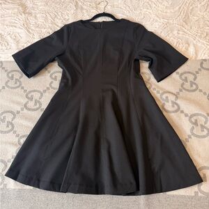 H&M Black Fit-and-Flare Mini Dress